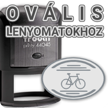 Ovális Printy szövegbélyegzők egyedi szövegekhez
