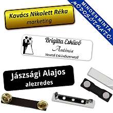 Névtábla kitűzők Névtábla kitűzők