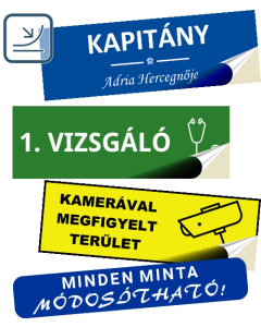 Céges vagy Névmatrica 15 x 5 cm ÖNTAPADÓS (0,1 vagy 0,2 mm vastag) egyedileg lézergravírozva