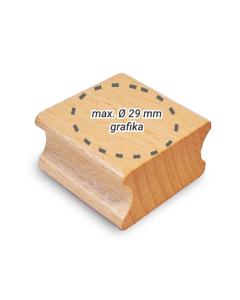 Fabélyegző (nyomda) Ø 30 mm-es kör alakú egyedi lenyomattal