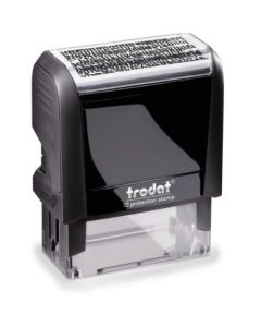 Trodat Office Printy 4912 ID Protect (fekete) - téglalap alakú használatra kész adatvédelmi bélyegző