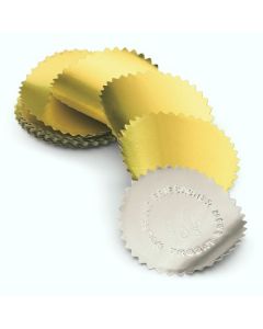 Öntapadó címkefólia dombornyomóhoz Ø 53 mm (41 v. 51 mm-hez) tekercses