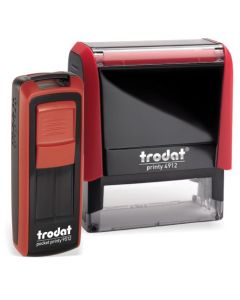Trodat Printy 4912 és Pocket 9512 szett - 2 db téglalap alakú bélyegző egyedi lenyomattal