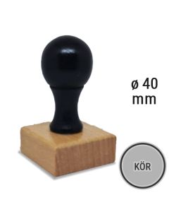 Fabélyegző (2-színű) ø 40 mm kör alakú egyedi lenyomattal