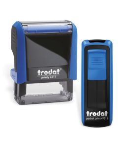 Trodat Printy 4911 és Pocket 9511 szett - 2 db téglalap alakú bélyegző, egyedi lenyomattal