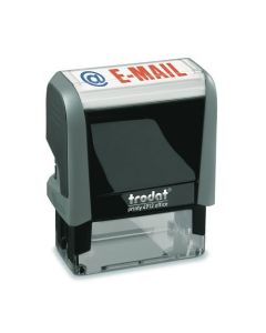 Trodat Office Printy 4912 DC - 2-színű - E-MAIL - téglalap alakú kész bélyegző irodai szavakkal